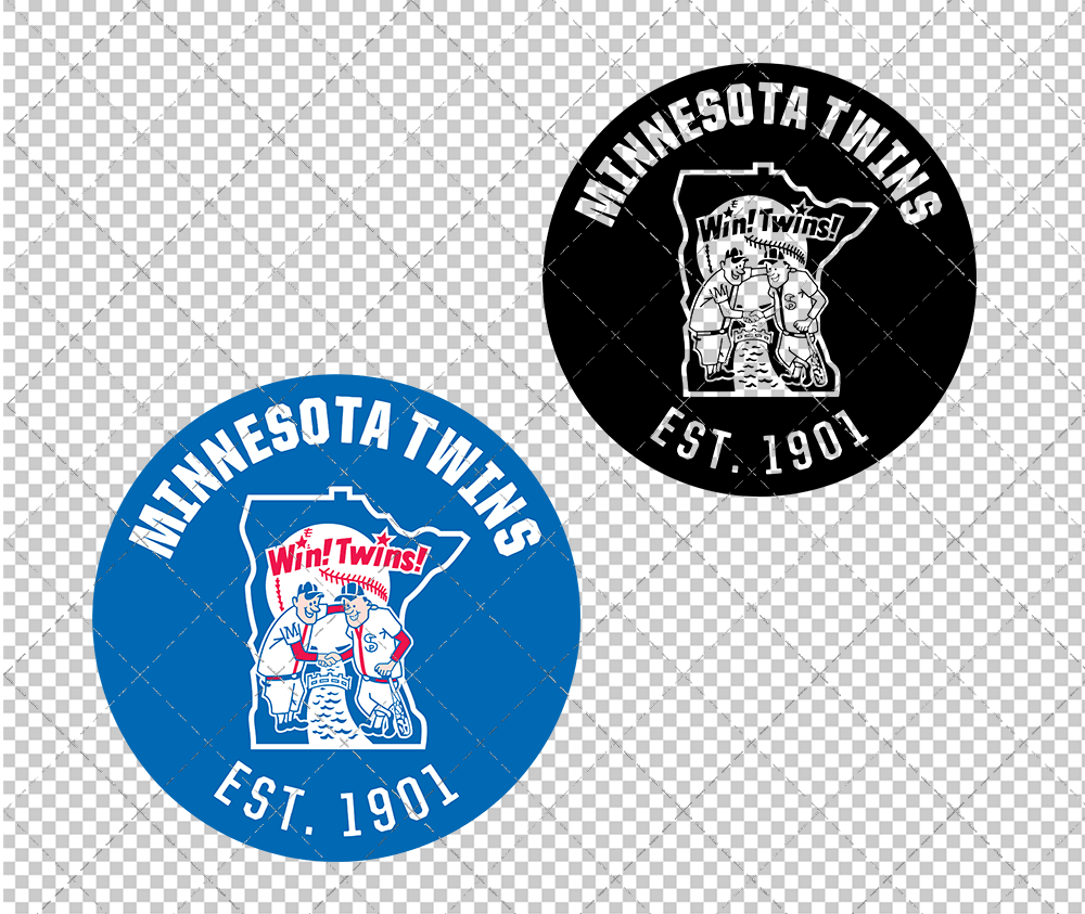 Minnesota Twins Circle 1976, Svg, Dxf, Eps, Png - SvgShopArt