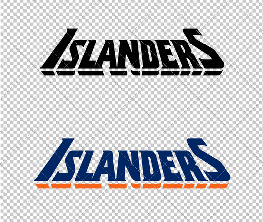 New York Islanders Wordmark Concept 1995 005, Svg, Dxf, Eps, Png - SvgShopArt