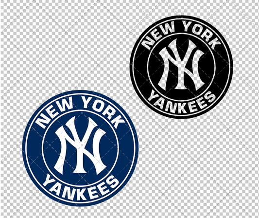 New York Yankees Circle 1968, Svg, Dxf, Eps, Png - SvgShopArt