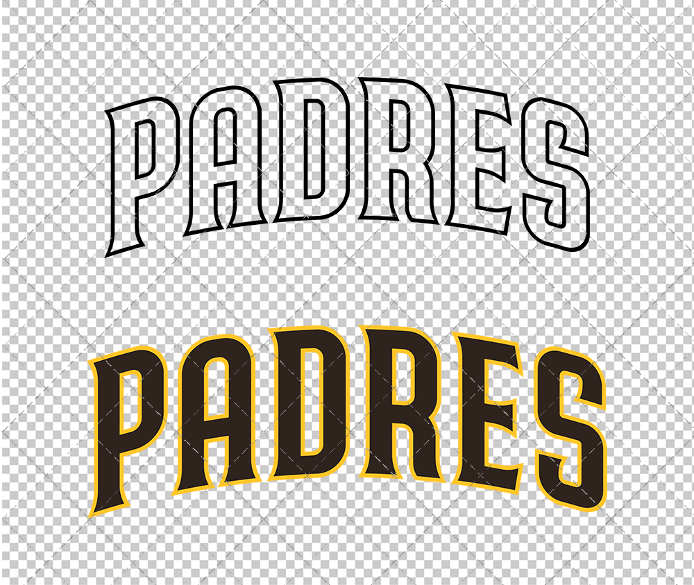 San Diego Padres Wordmark 2020 003, Svg, Dxf, Eps, Png - SvgShopArt