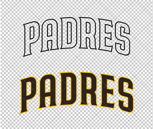 San Diego Padres Wordmark 2020 003, Svg, Dxf, Eps, Png - SvgShopArt