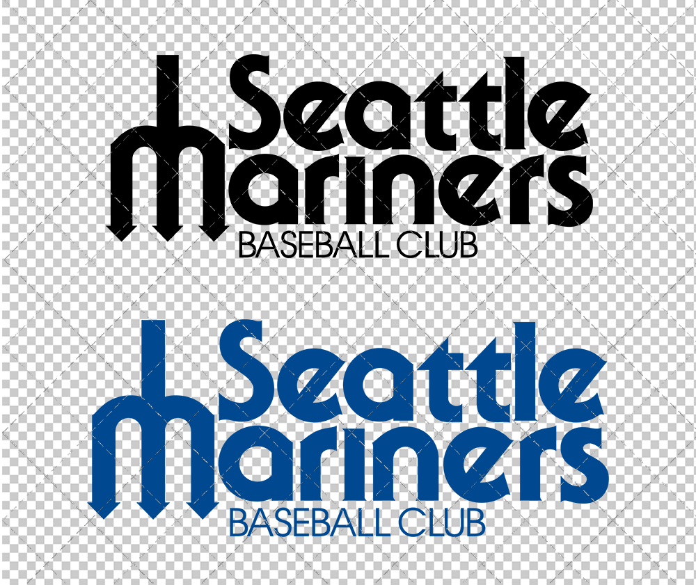 Seattle Mariners Wordmark 1977, Svg, Dxf, Eps, Png - SvgShopArt