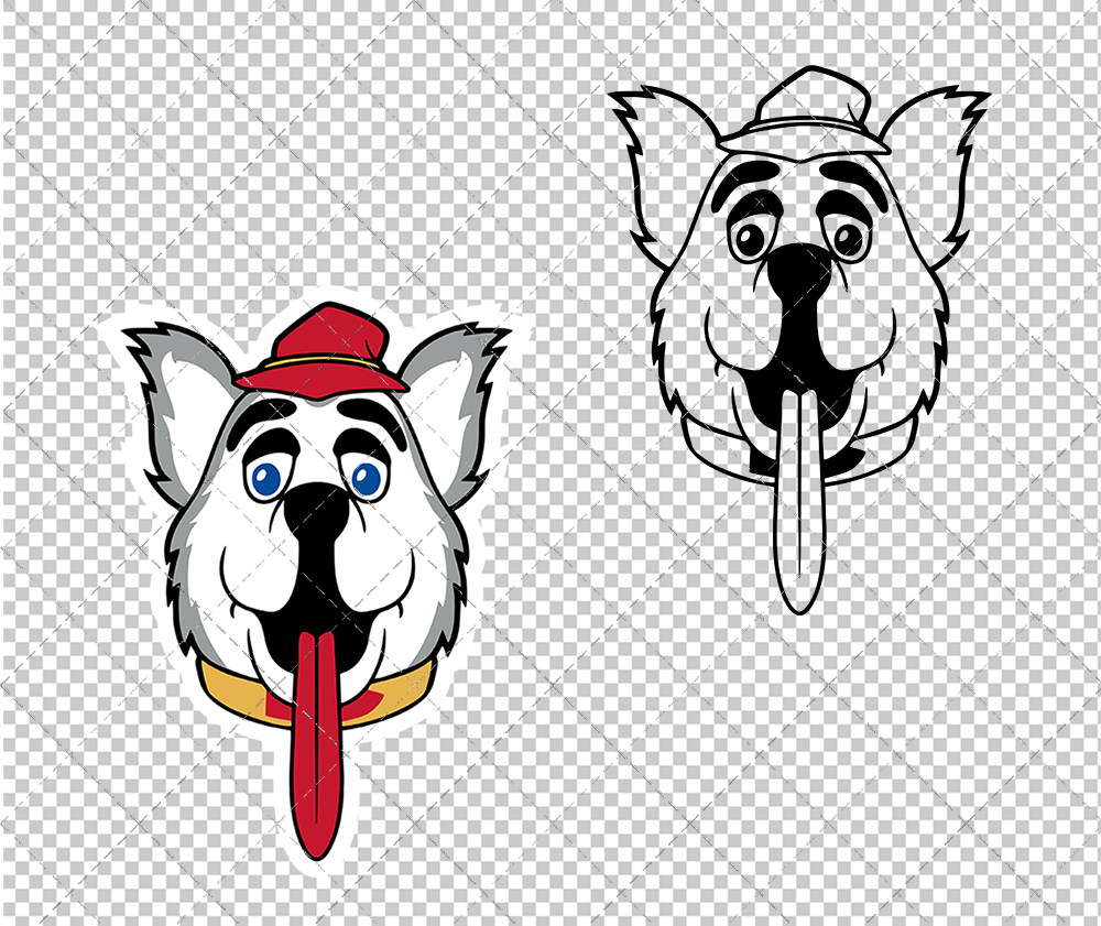 Calgary Flames Mascot Harvey, Svg, Dxf, Eps, Png - SvgShopArt