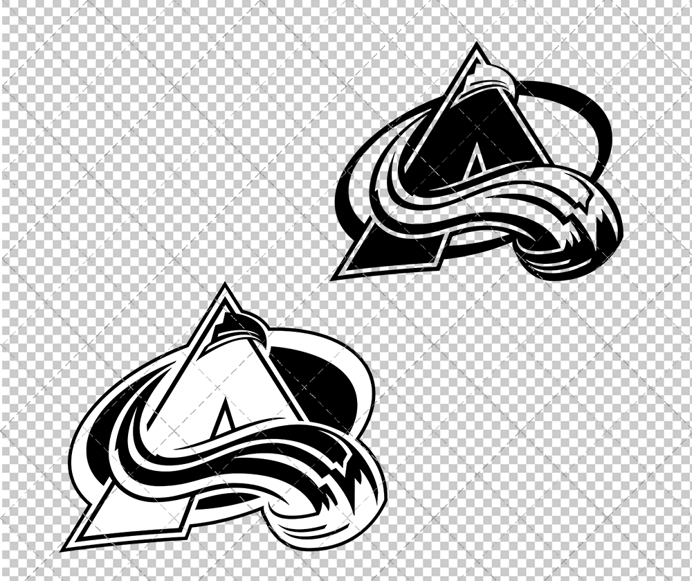 Colorado Avalanche Concept 1999 011, Svg, Dxf, Eps, Png - SvgShopArt