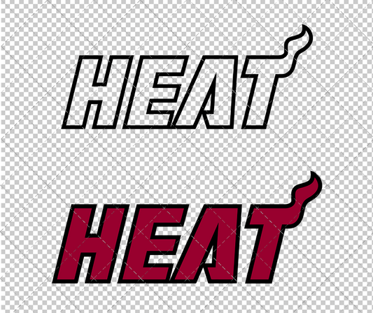 Miami Heat Jersey 1999, Svg, Dxf, Eps, Png - SvgShopArt