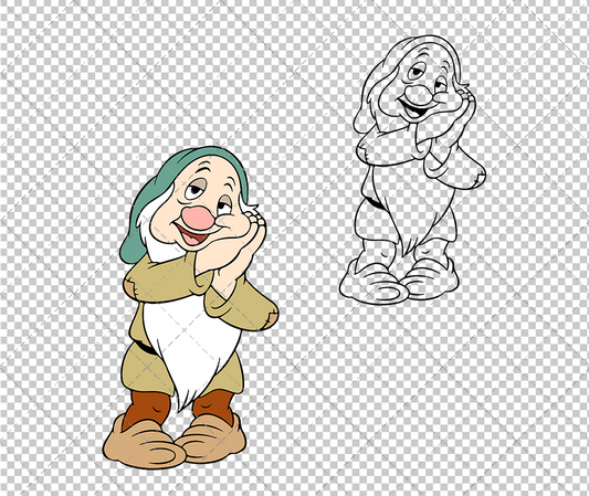 Sleepy - Snow White, Svg, Dxf, Eps, Png - SvgShopArt