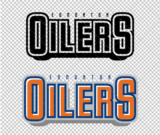 Edmonton Oilers Wordmark 2011, Svg, Dxf, Eps, Png - SvgShopArt