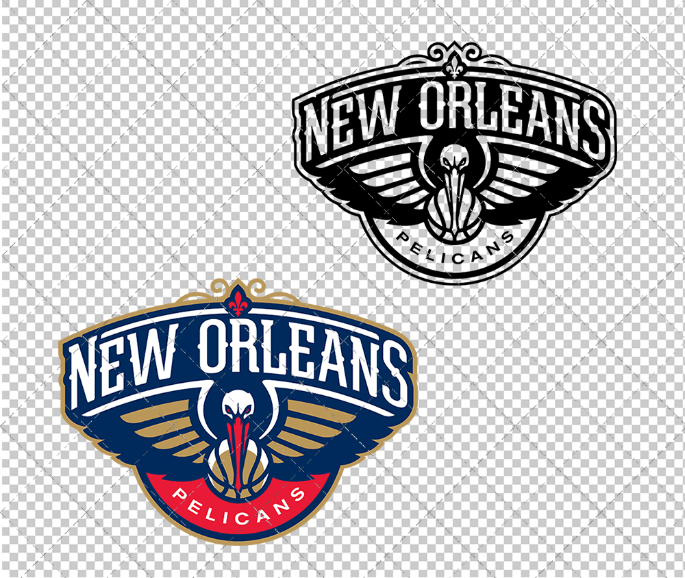 New Orleans Pelicans 2013, Svg, Dxf, Eps, Png - SvgShopArt