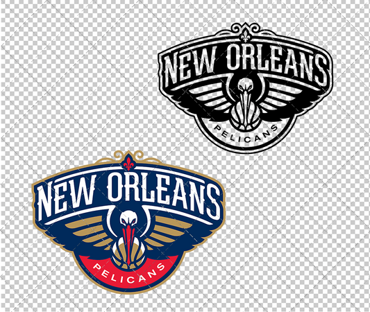 New Orleans Pelicans 2013, Svg, Dxf, Eps, Png - SvgShopArt