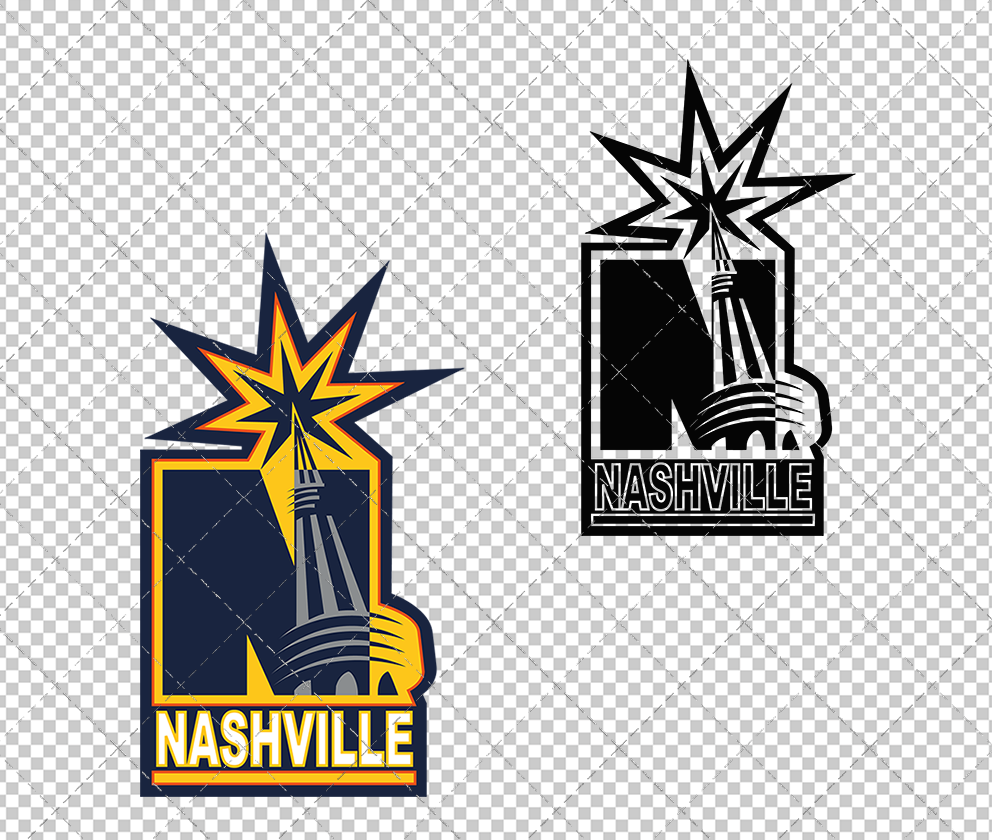 Nashville Predators Alternate 1998 002, Svg, Dxf, Eps, Png - SvgShopArt