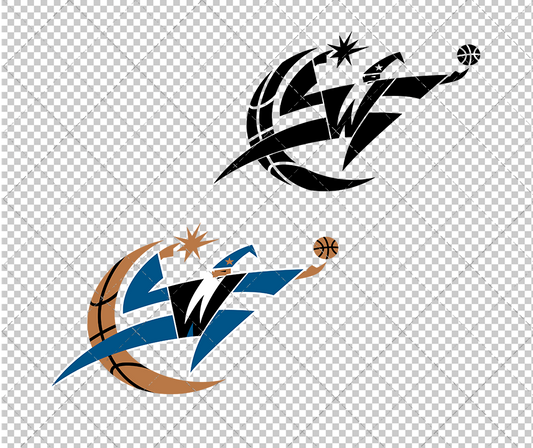 Washington Wizards Alternate 1997, Svg, Dxf, Eps, Png - SvgShopArt