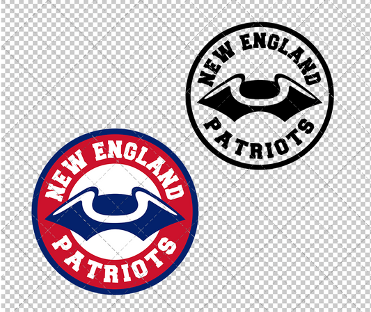 New England Patriots Circle 1993 0002, Svg, Dxf, Eps, Png - SvgShopArt