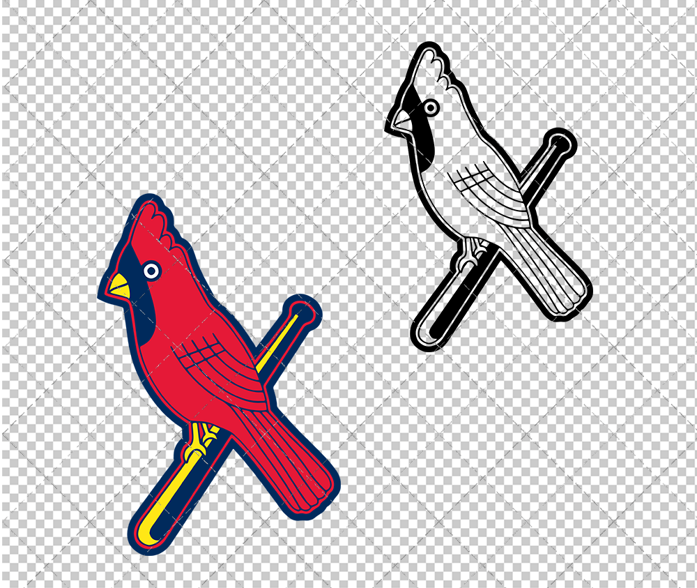 St. Louis Cardinals Alternate 1948, Svg, Dxf, Eps, Png - SvgShopArt