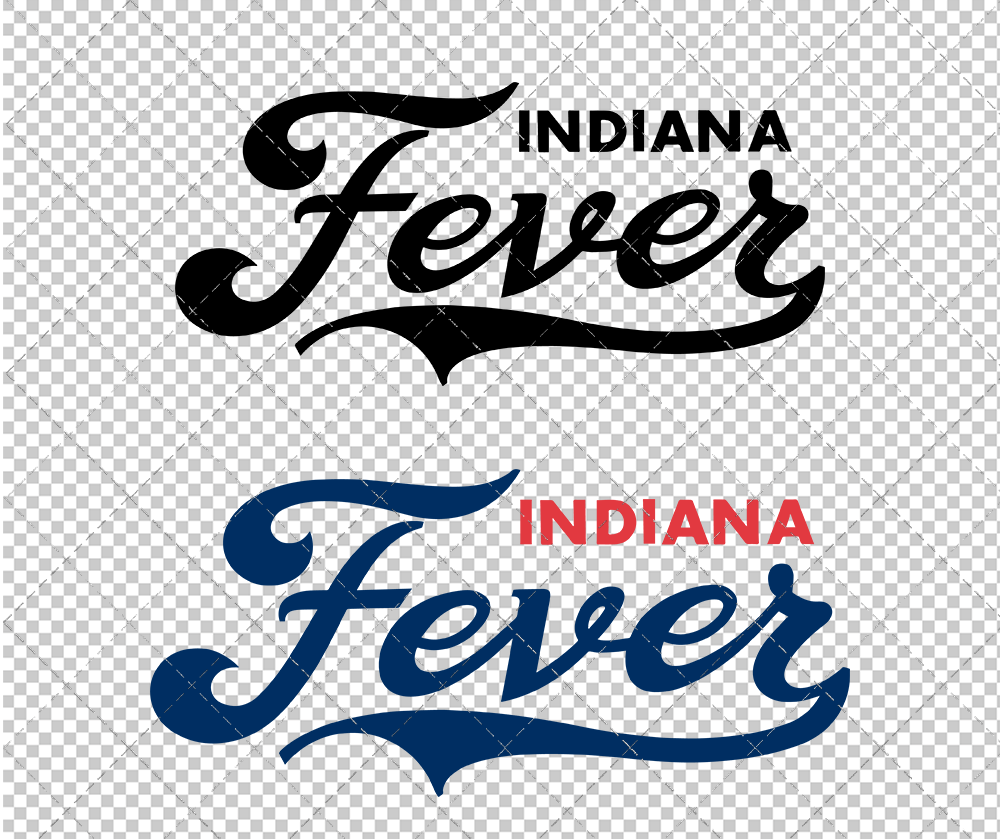 Indiana Fever Wordmark 2000, Svg, Dxf, Eps, Png - SvgShopArt