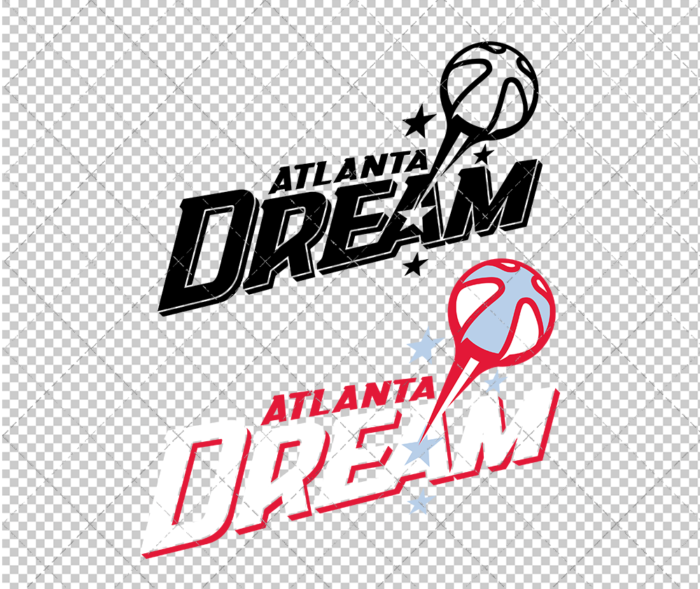 Atlanta Dream Secondary 2008, Svg, Dxf, Eps, Png - SvgShopArt