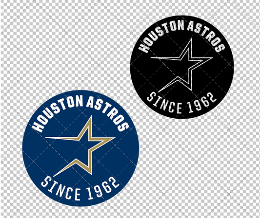 Houston Astros Circle 1994, Svg, Dxf, Eps, Png - SvgShopArt