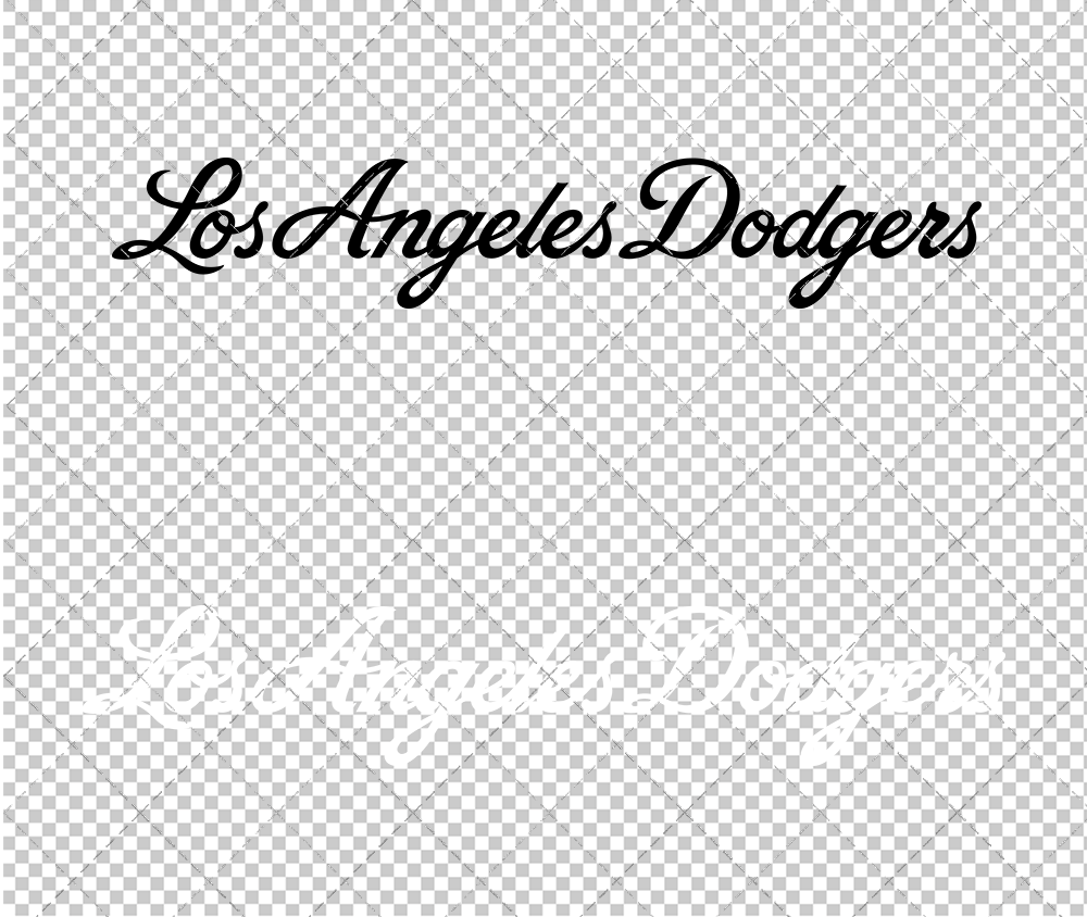 Los Angeles Dodgers Wordmark 2011 002, Svg, Dxf, Eps, Png - SvgShopArt