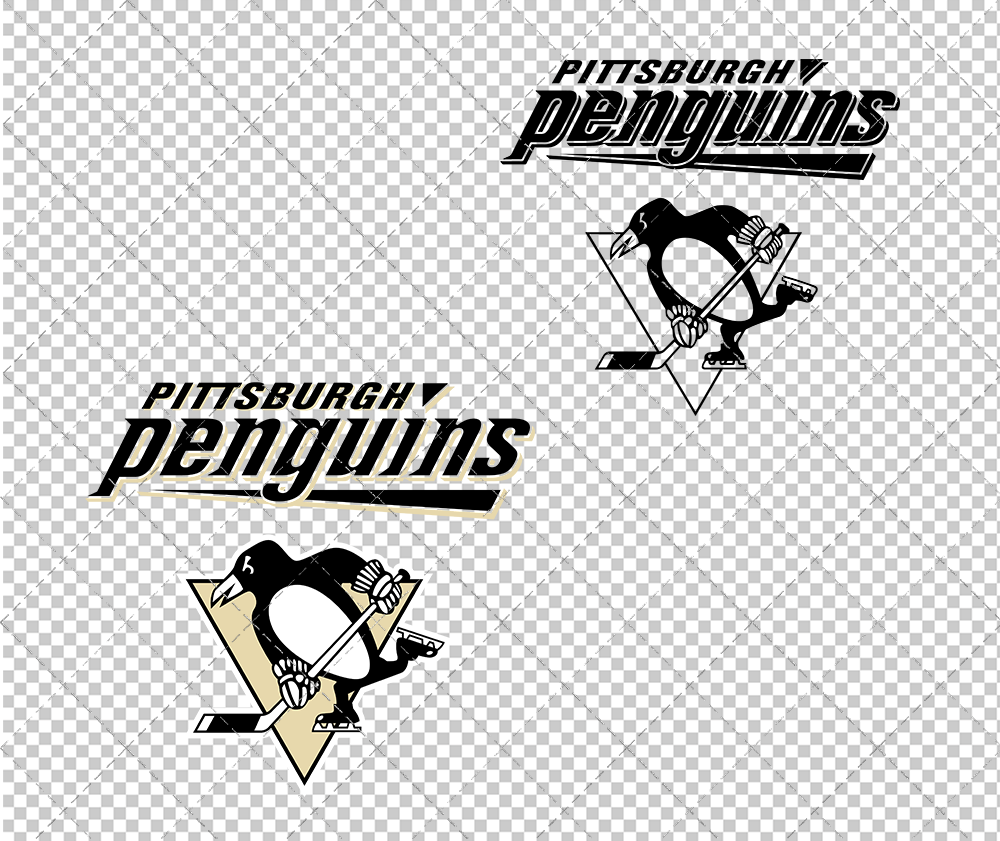 Pittsburgh Penguins Alternate 2006, Svg, Dxf, Eps, Png - SvgShopArt