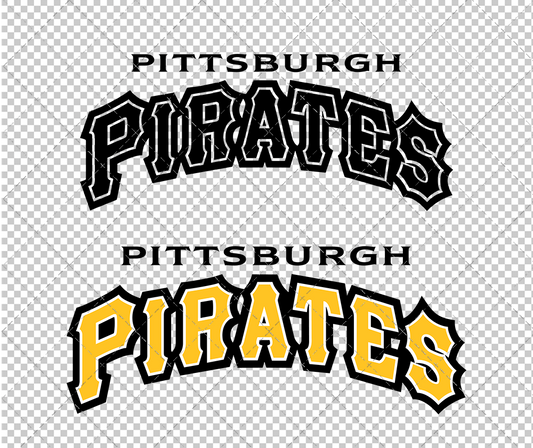 Pittsburgh Pirates Wordmark 2011 002, Svg, Dxf, Eps, Png - SvgShopArt