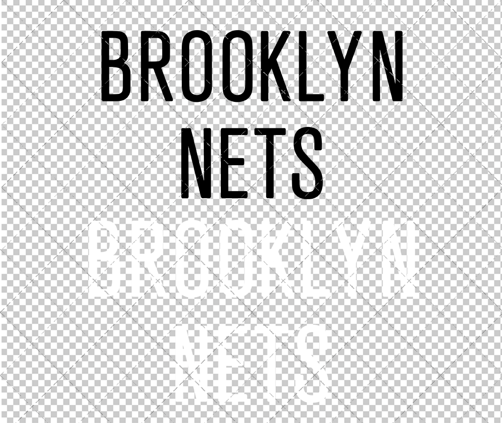 Brooklyn Nets Wordmark 2012, Svg, Dxf, Eps, Png - SvgShopArt