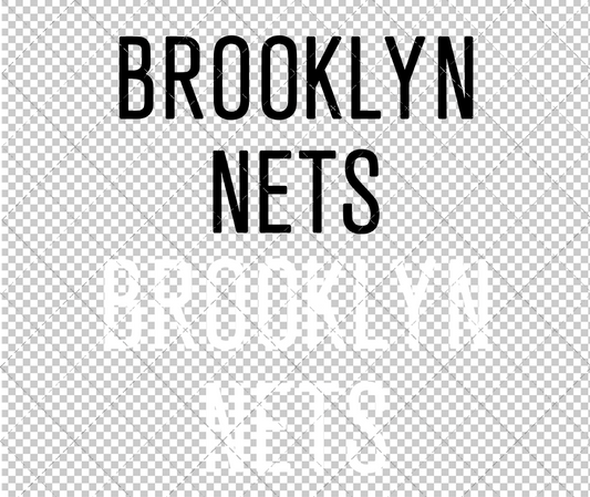Brooklyn Nets Wordmark 2012, Svg, Dxf, Eps, Png - SvgShopArt