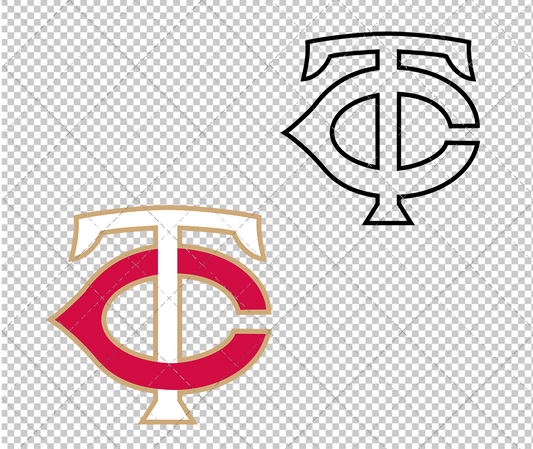 Minnesota Twins Cap 2015, Svg, Dxf, Eps, Png - SvgShopArt