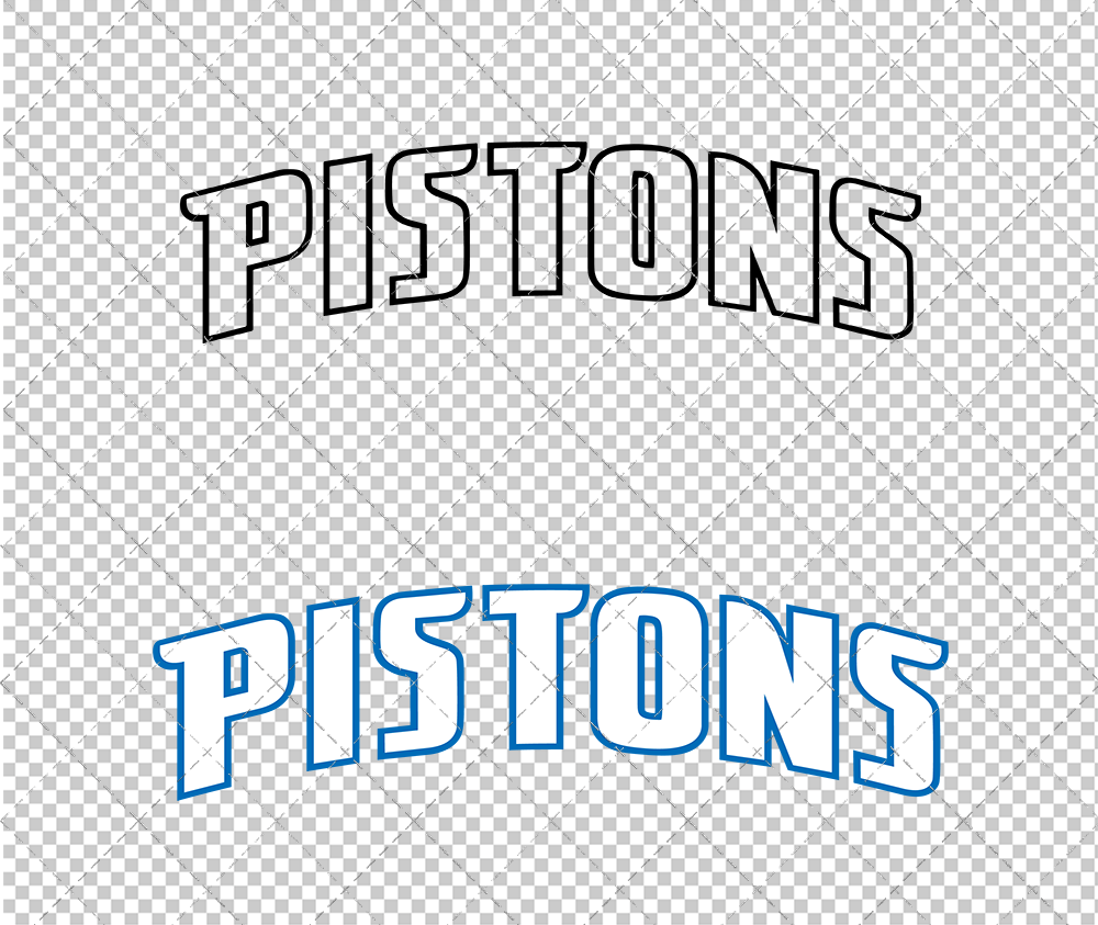 Detroit Pistons Jersey 2005, Svg, Dxf, Eps, Png - SvgShopArt