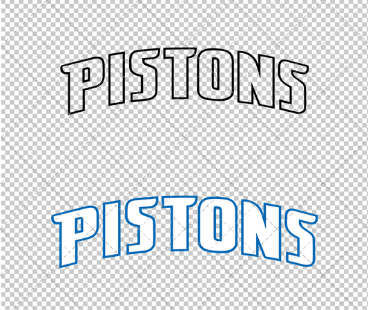 Detroit Pistons Jersey 2005, Svg, Dxf, Eps, Png - SvgShopArt