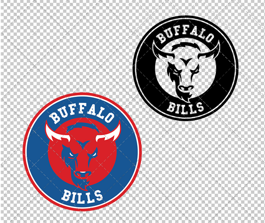 Buffalo Bills Circle 1974 005, Svg, Dxf, Eps, Png - SvgShopArt