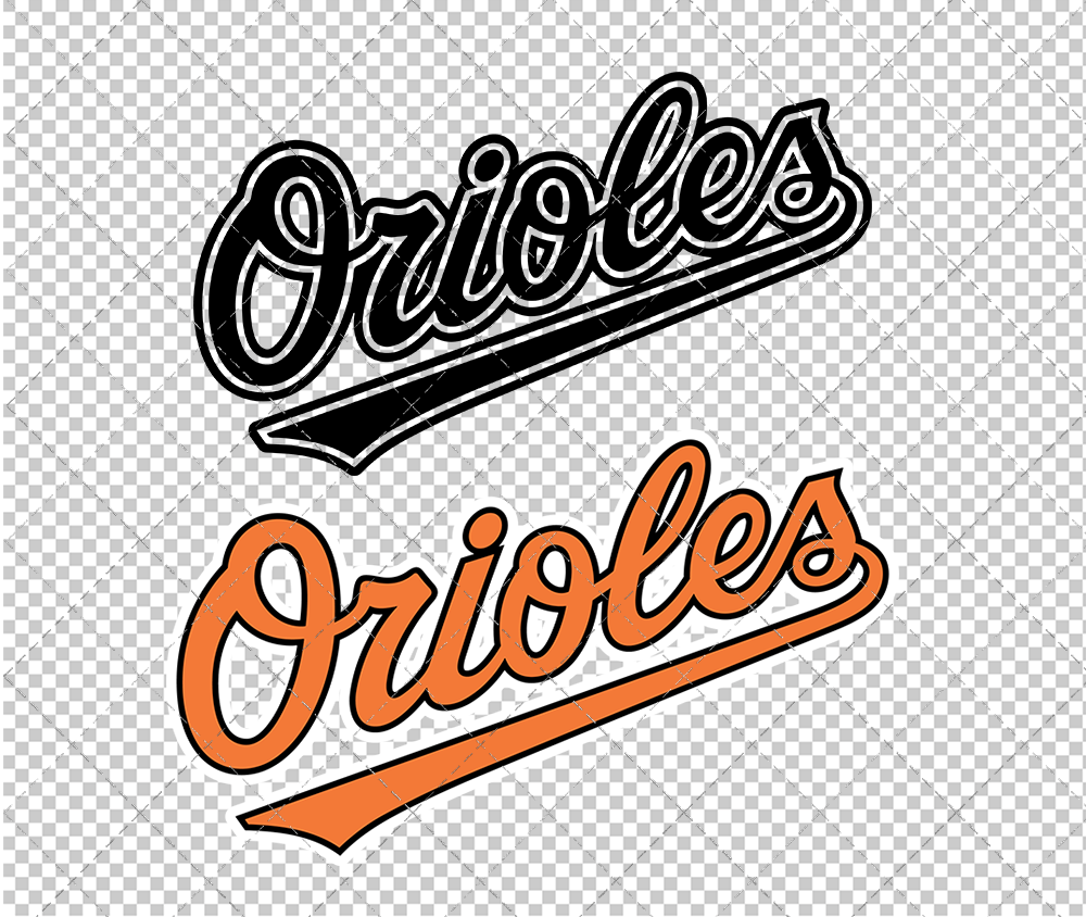 Baltimore Orioles Jersey 1995, Svg, Dxf, Eps, Png - SvgShopArt