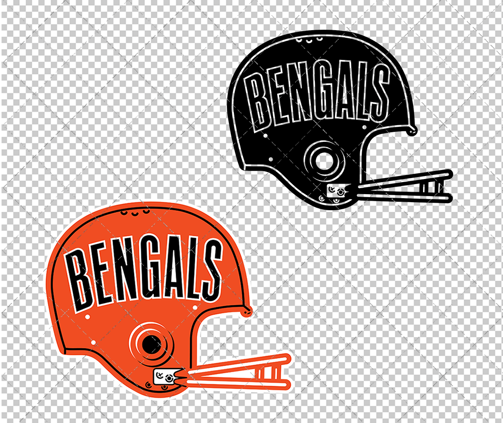 Cincinnati Bengals 1970, Svg, Dxf, Eps, Png - SvgShopArt