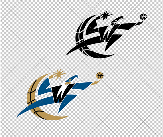 Washington Wizards Alternate 2007, Svg, Dxf, Eps, Png - SvgShopArt