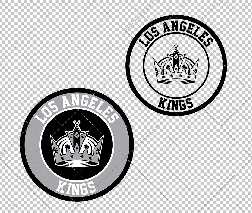 Los Angeles Kings Circle 2011, Svg, Dxf, Eps, Png - SvgShopArt