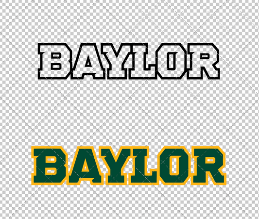 Baylor Bears Wordmark 2005 007, Svg, Dxf, Eps, Png - SvgShopArt