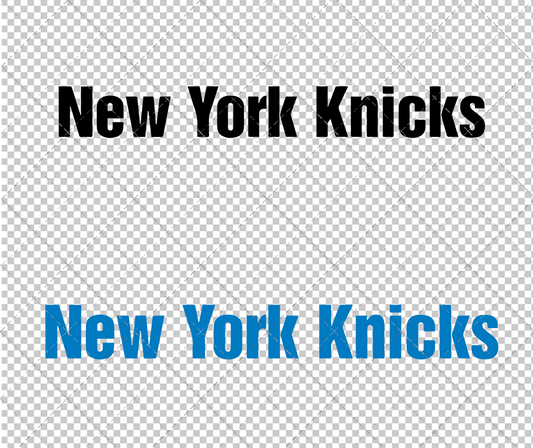 New York Knicks Wordmark 1976, Svg, Dxf, Eps, Png - SvgShopArt