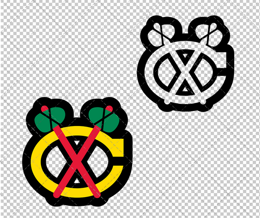 Chicago Blackhawks Alternate 1999 002, Svg, Dxf, Eps, Png - SvgShopArt