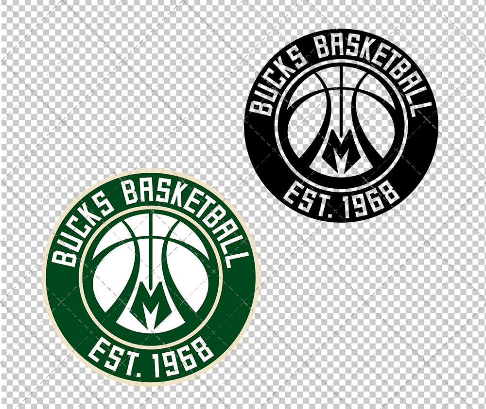 Milwaukee Bucks Alternate 2015 003, Svg, Dxf, Eps, Png - SvgShopArt