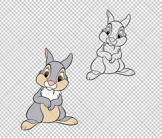 Thumper - Bambi, Svg, Dxf, Eps, Png - SvgShopArt