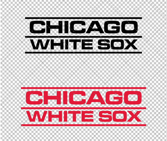 Chicago White Sox Wordmark 1976 002, Svg, Dxf, Eps, Png - SvgShopArt