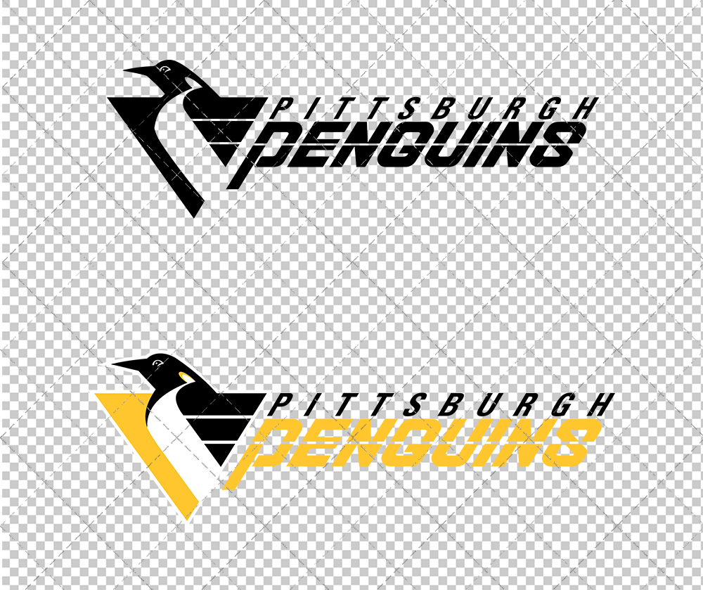 Pittsburgh Penguins Alternate 1997, Svg, Dxf, Eps, Png - SvgShopArt