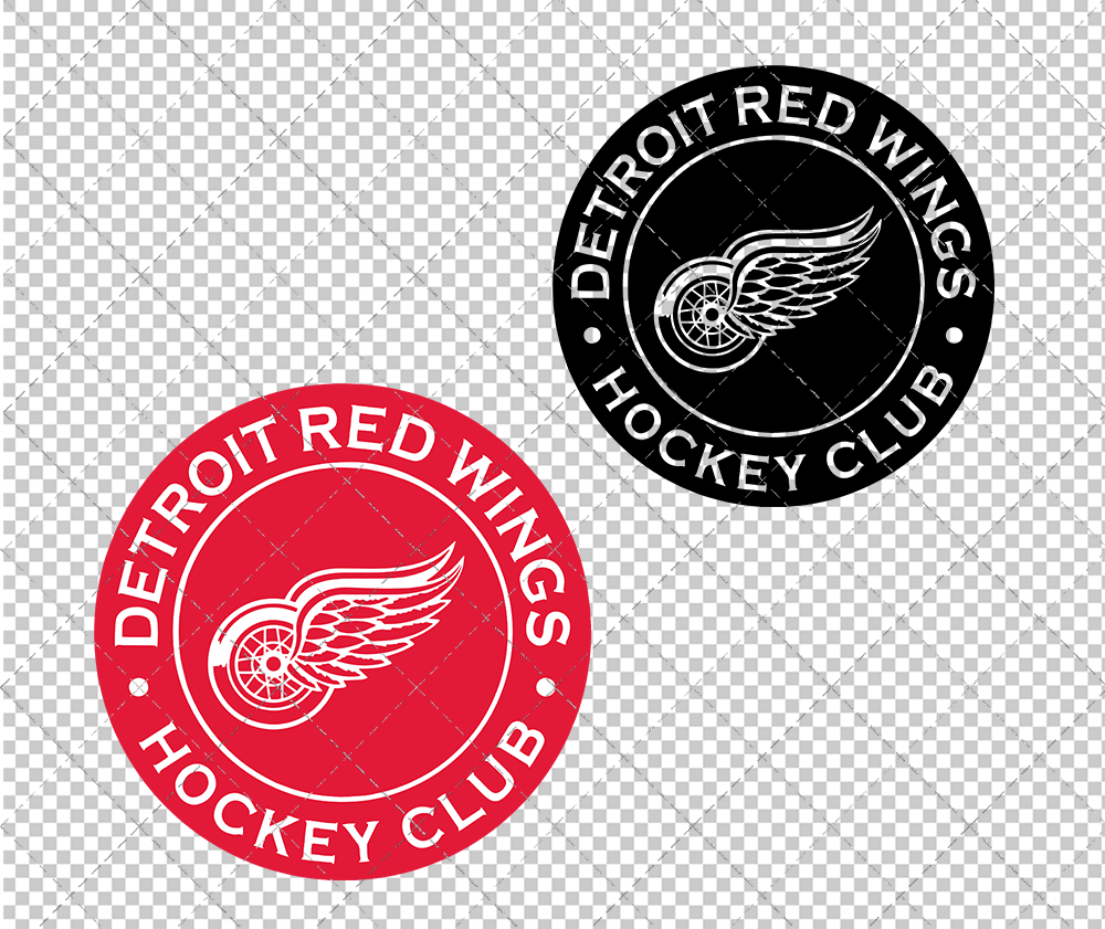 Detroit Red Wings Circle 1948 004, Svg, Dxf, Eps, Png - SvgShopArt