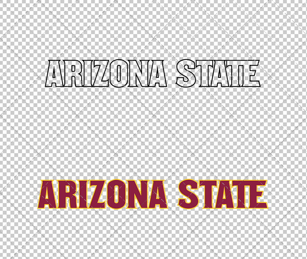 Arizona State Sun Devils Wordmark 2011 005, Svg, Dxf, Eps, Png - SvgShopArt