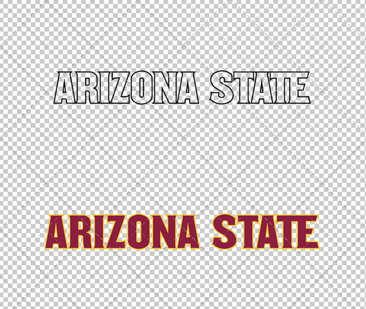 Arizona State Sun Devils Wordmark 2011 005, Svg, Dxf, Eps, Png - SvgShopArt