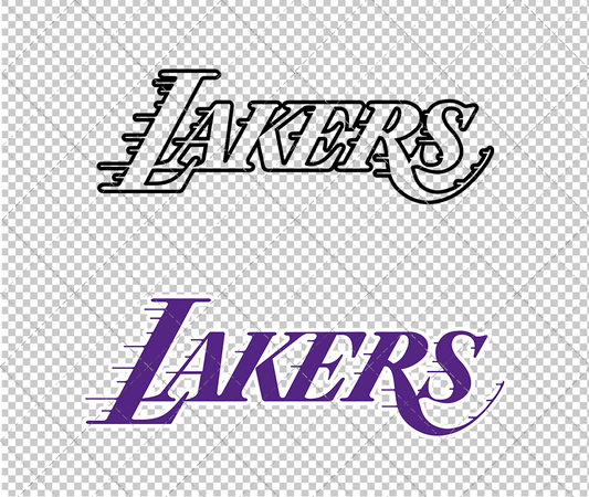 Los Angeles Lakers Concept 1999 003, Svg, Dxf, Eps, Png - SvgShopArt