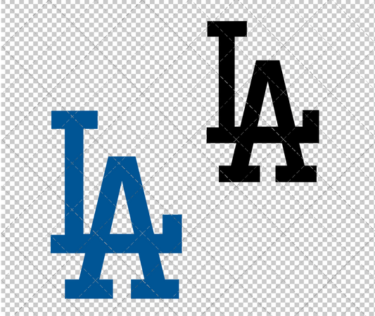 Los Angeles Dodgers Alternate 2012 002, Svg, Dxf, Eps, Png - SvgShopArt