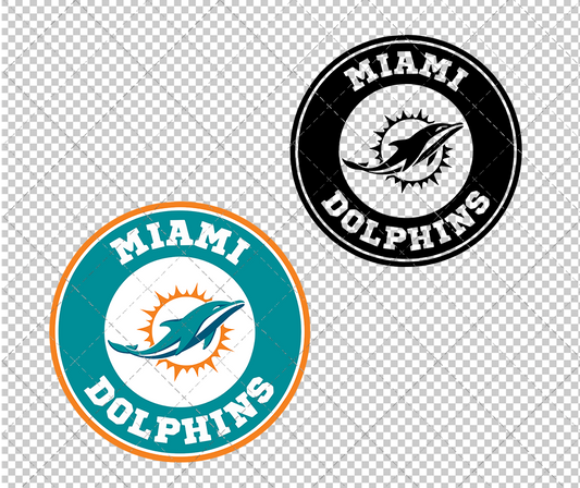 Miami Dolphins Circle 2013 002, Svg, Dxf, Eps, Png - SvgShopArt