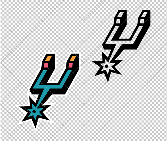 San Antonio Spurs Fiesta 2018, Svg, Dxf, Eps, Png - SvgShopArt