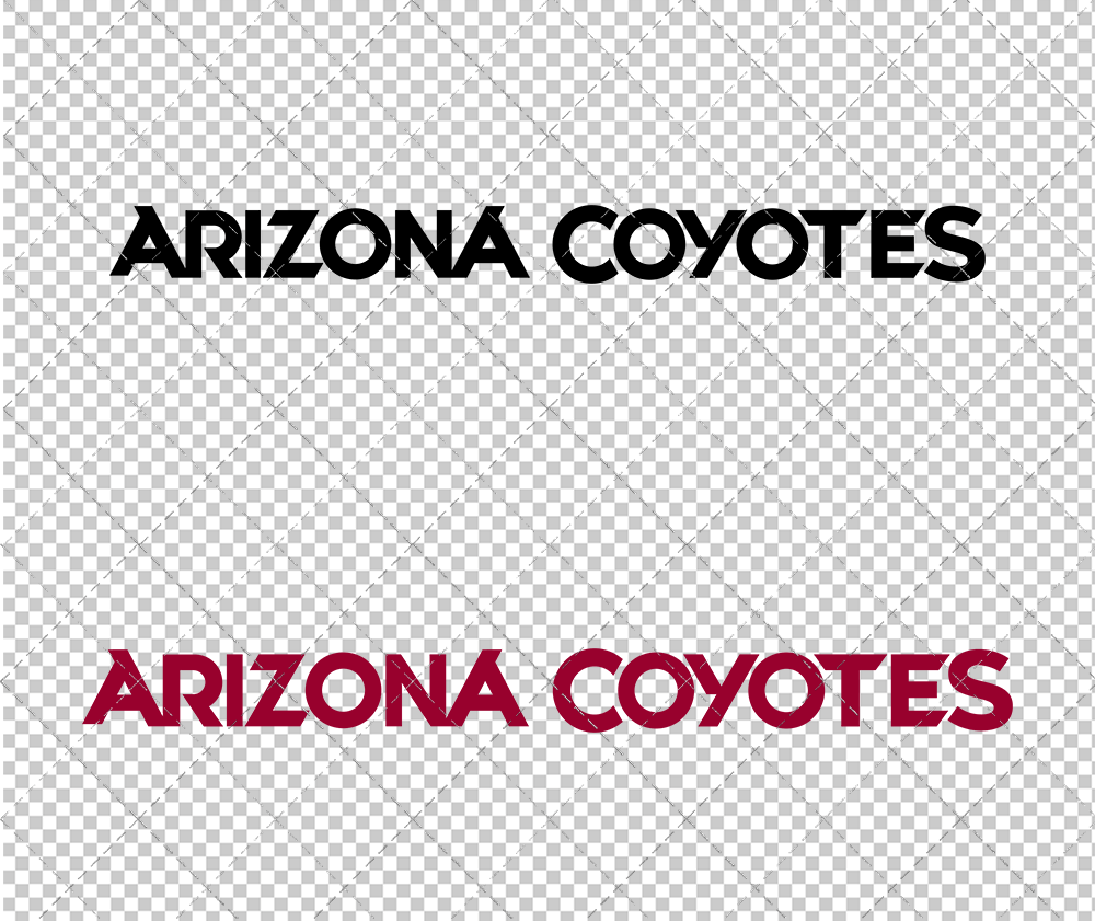 Arizona Coyotes Wordmark 2015 003, Svg, Dxf, Eps, Png - SvgShopArt