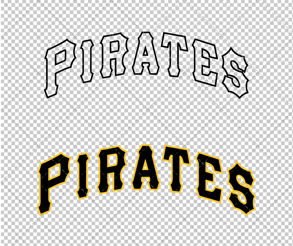 Pittsburgh Pirates Jersey 2007, Svg, Dxf, Eps, Png - SvgShopArt