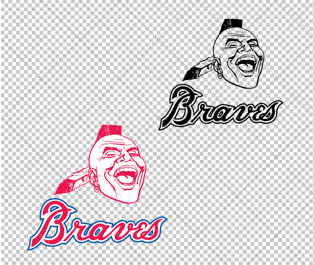 Atlanta Braves 1985, Svg, Dxf, Eps, Png - SvgShopArt